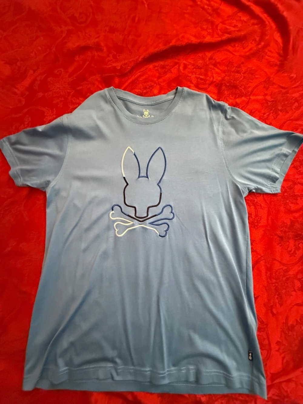 Psycho Bunny Blue Short Sleeve Logo Tee